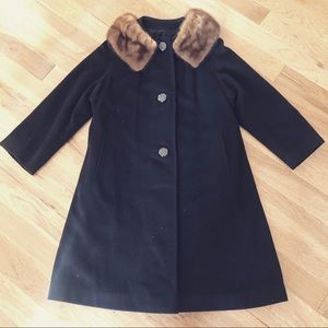 Vintage Cashmere and Mink Coat